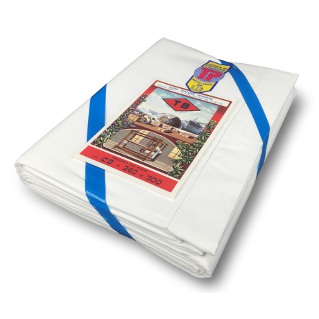 TOP SHEET WHITE RIMSTITCH...