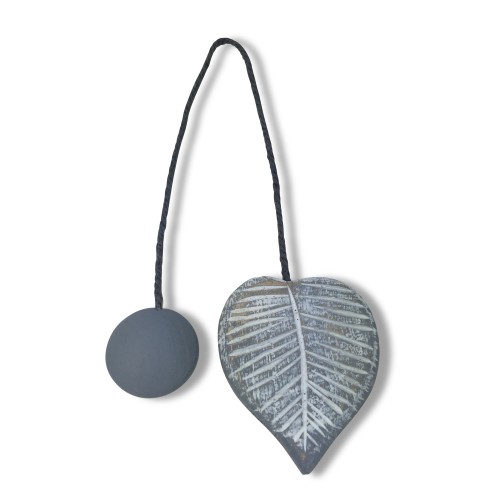 IMÁN TOPE DE CORTINA DE MADERA IMANES PARA CORTINAS TIE LEAF GREY