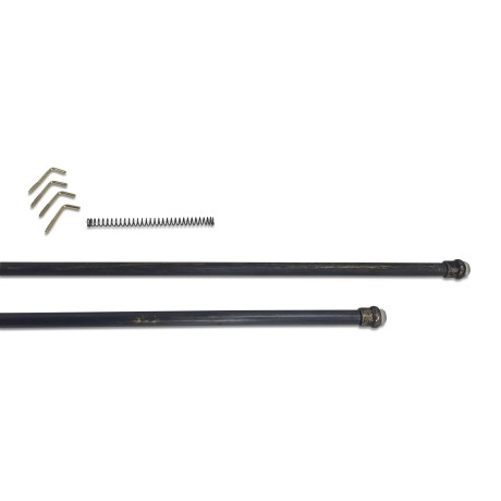 PAIR OF BLACK-GOLD RODS...