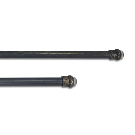 PAIR OF BLACK-GOLD RODS...