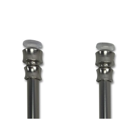silver-plated spring-loaded forends, steel
