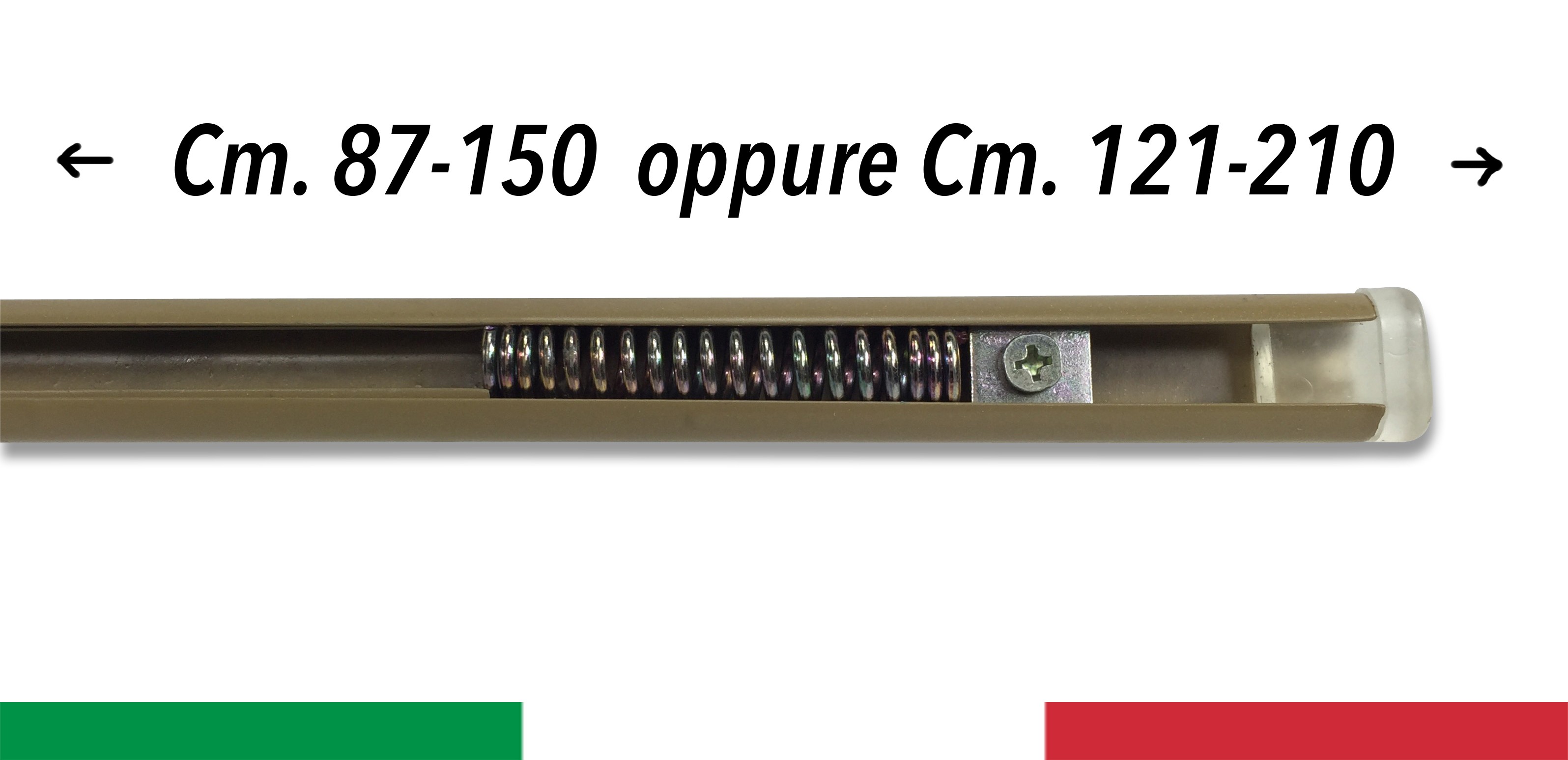2 Aste Per Tende A Molla Regolabili 25-40cm | Bianche, No Fori | Per Doccia, Finestre E Armadi - Foto 2