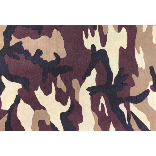 HANDTUCH MÖBELBEZUG GRAN SCHAL TAGESDECKE SOFABEZUG LONETA STOFF CAMOUFLAGE BRAUN