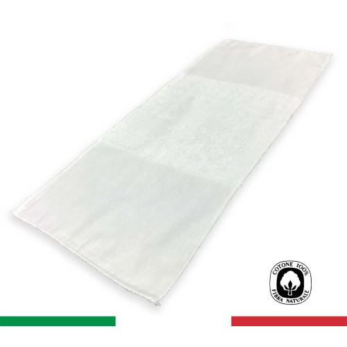 Women's Washable Pads Set 12 Pieces - 100% Hypoallergenic Cotton Terry - Made in Italy, Reusable 22x55 cm