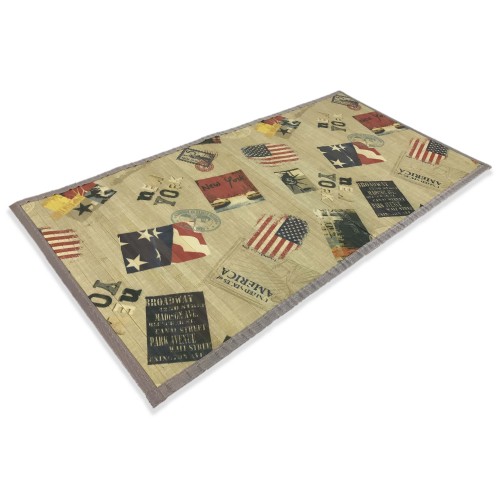 TAPIS DE CUISINE EN BOIS DE BAMBOU AMÉRIQUE DE NEW YORK