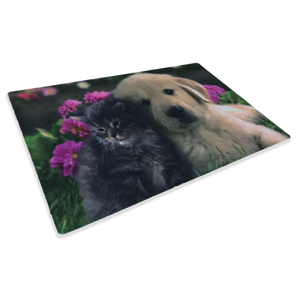 FUSSMATTE TEPPICH DIGITAL FRIENDS CM.40X60 HUND KATZE BLUME FUSSMATTE TEPPICH DIGITAL FRIENDS CM.40X60 HUND KATZE BLUME