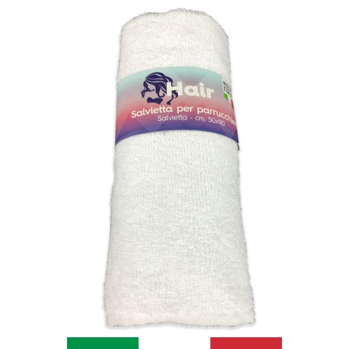 TOALLA TOALLA ESPONJA PELUQUERÍA BLANCA CM. 50X90