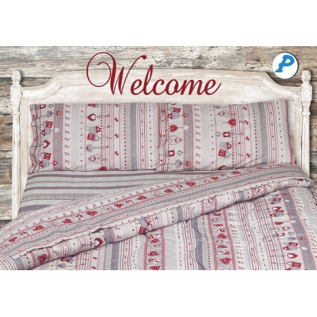 TOWEL TOWEL COPRITUTTO GRAN SCARF BEDSPREAD SOFA COVER FABRIC MIROS WELCOME RED