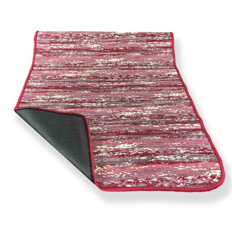NON-SLIP RUBBERIZED KITCHEN RUG MAREMOSSO BORDEAUX
