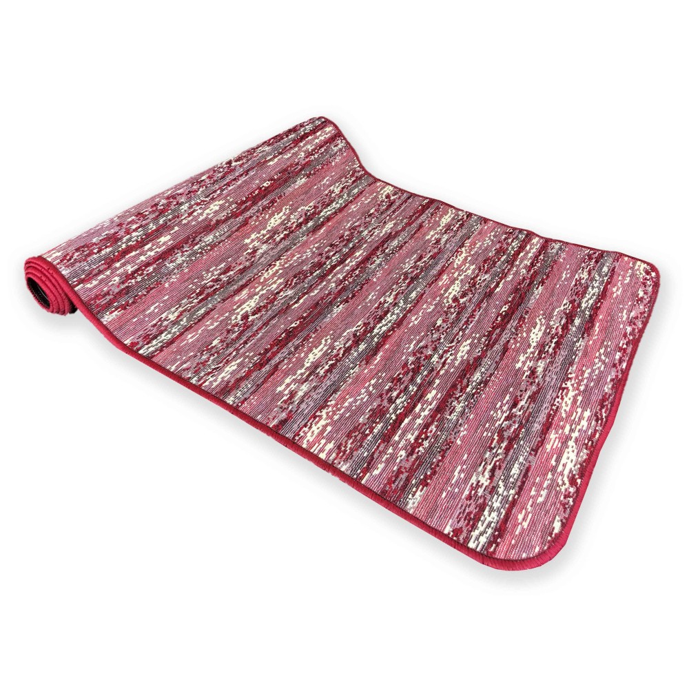 TAPPETO CUCINA gommato ANTISCIVOLO STRIPE BORDEAUX
