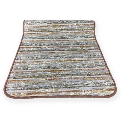 NON-SLIP RUBBERIZED KITCHEN RUG MAREMOSSO BROWN