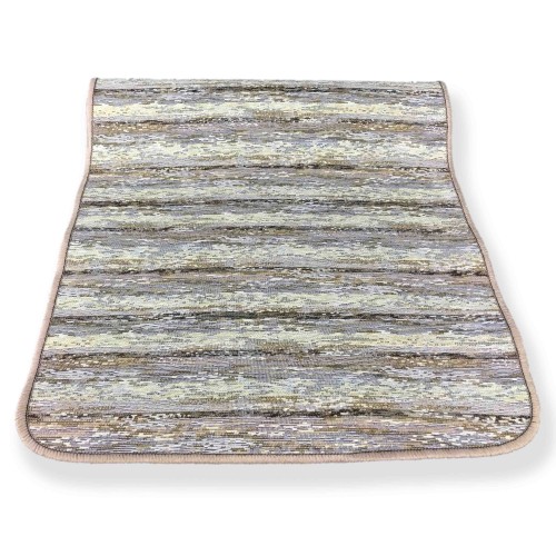 ALFOMBRA DE COCINA DE GOMA RAYA BEIGE