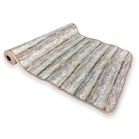 NON-SLIP RUBBERIZED KITCHEN RUG MAREMOSSO BROWN