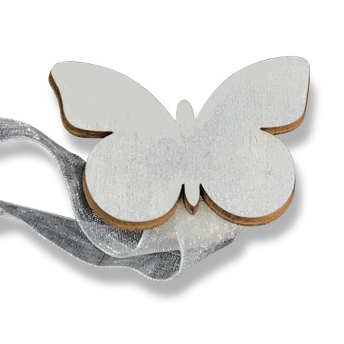 MAGNET Gardinenstopper BUTTERFLY SILBERGRAU MAGNETE FÜR VORHÄNGE Gardinenstopper