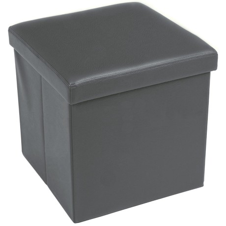 POUF CONTAINER REPOSE-PIEDS EDDY ROYAUME-GRIS