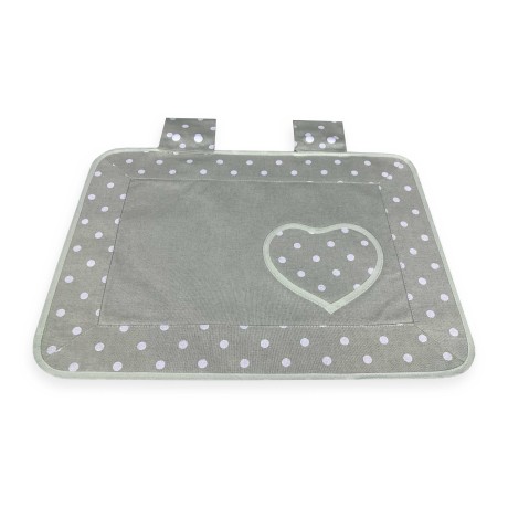 OVEN COVER OVEN COVER IN WHITE POLKA DOT FABRIC