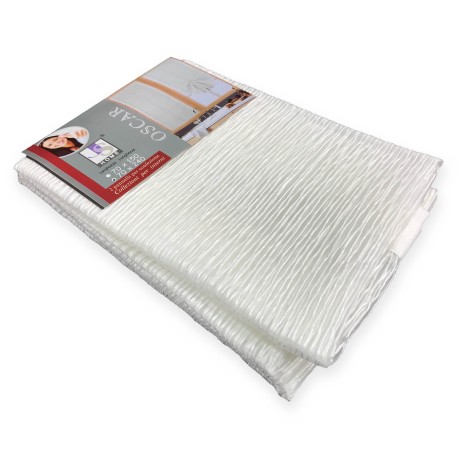 PAR DE CORTINAS DE CRISTAL MODERNAS 45 o 70 o 90 de ancho OSCAR BLANCO