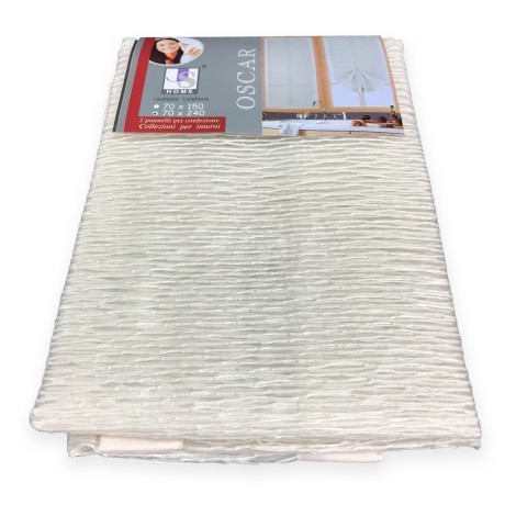 PAAR MODERNE GLASVORHÄNGE 45 oder 70 oder 90 breit OSCAR BEIGE