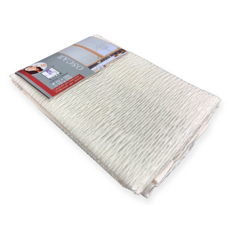 PAR DE CORTINAS DE CRISTAL MODERNAS 45 o 70 o 90 de ancho OSCAR BEIGE