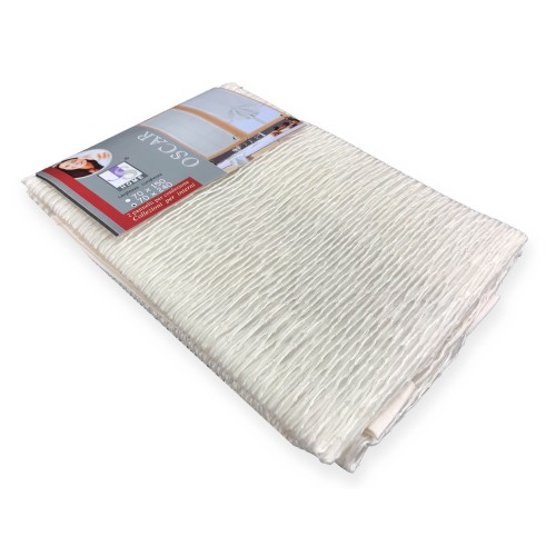 PAIR OF MODERN GLASS CURTAIN 45 or 70 or 90 wide OSCAR BEIGE