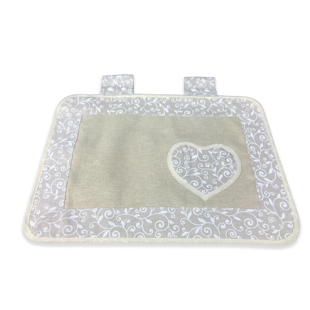 OVEN COVER OVEN COVER IN WHITE ARABESQUE FABRIC OVEN COVER OVEN COVER IN WHITE ARABESQUE FABRIC