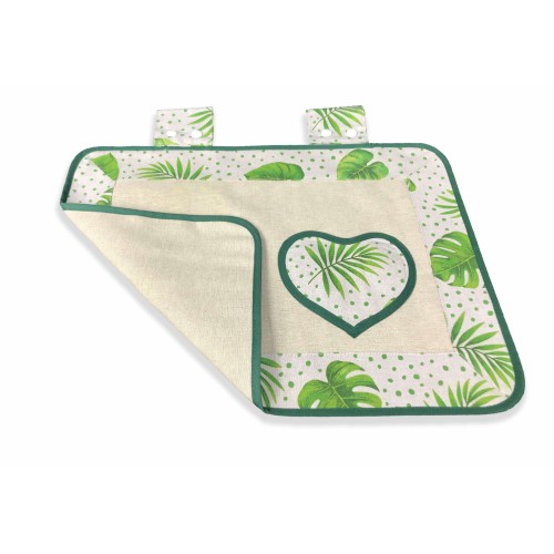 OVEN COVER OVEN COVER IN GREEN LEAF FABRIC
