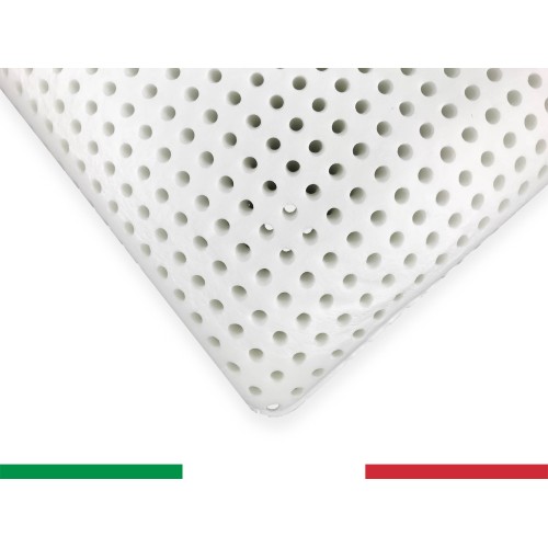 Viscoelastic pillow Latticel 100, breathable and anatomical with shape memory - Hypoallergenic and soft, white, 45 x 75 cm