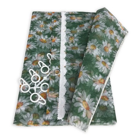 MARQUISETTE OUTDOOR MOSQUITO NET TENT WITH DAISIES IN 4 DIFFERENT SIZES