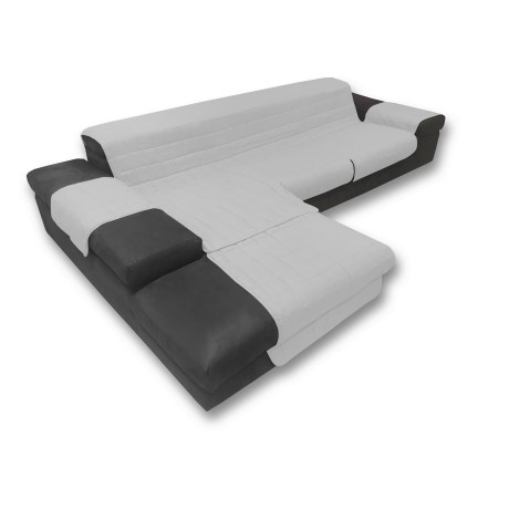 SOFA COVER ITALIA IL SOFA PROTECTOR WITH QUILTED PENINSULA LIGHT GREY