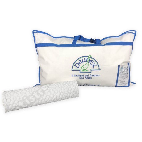 OREILLER EN DUVET D'OIE ISSIMO DAUNEX AVEC COUVERCLE TEXFAMILY MASSAGE