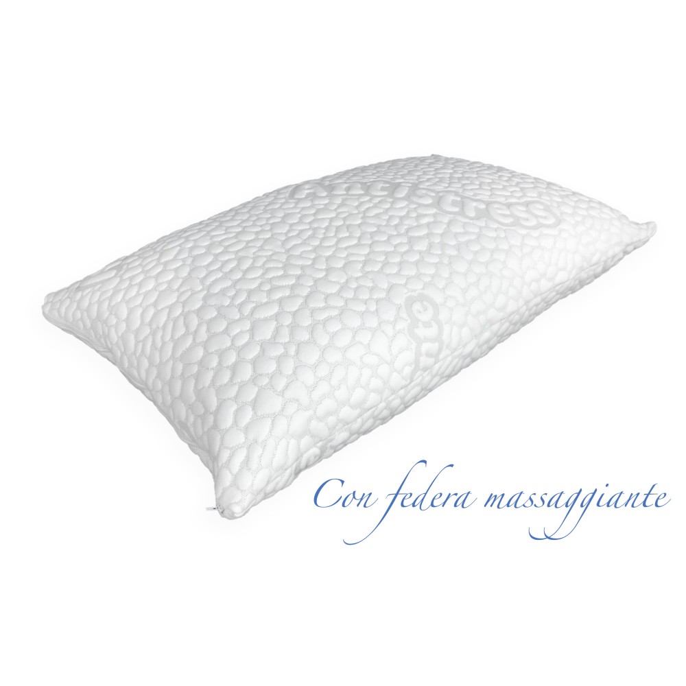 DAUNEX GOOSE ISSIMO FEATHER ALMOHADA DE PLUMAS CON FUNDA DE ALMOHADA DE MASAJE TEXFAMILY