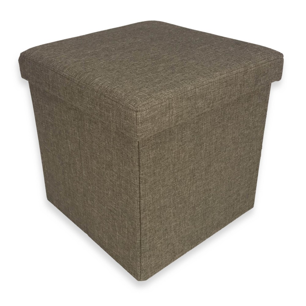 COSYLAND Pouf con contenitore Pouf poggiapiedi pieghevole sottile Pouf poggiapiedi Pouf per camera Mobili ottomani pieghevoli in tessuto alto e piccolo Lino grigio COSYLAND Pouf con contenitore Pouf poggiapiedi pieghevole sottile Pouf poggiapiedi Pouf per camera Mobili ottomani pieghevoli in tessuto alto e piccolo Lino grigio