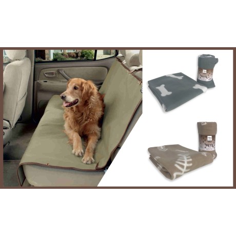 FUNDA PROTECTORA PARA PERRO COCHE ZOO FUNDA DE ASIENTO CON CUADROS A JUEGO