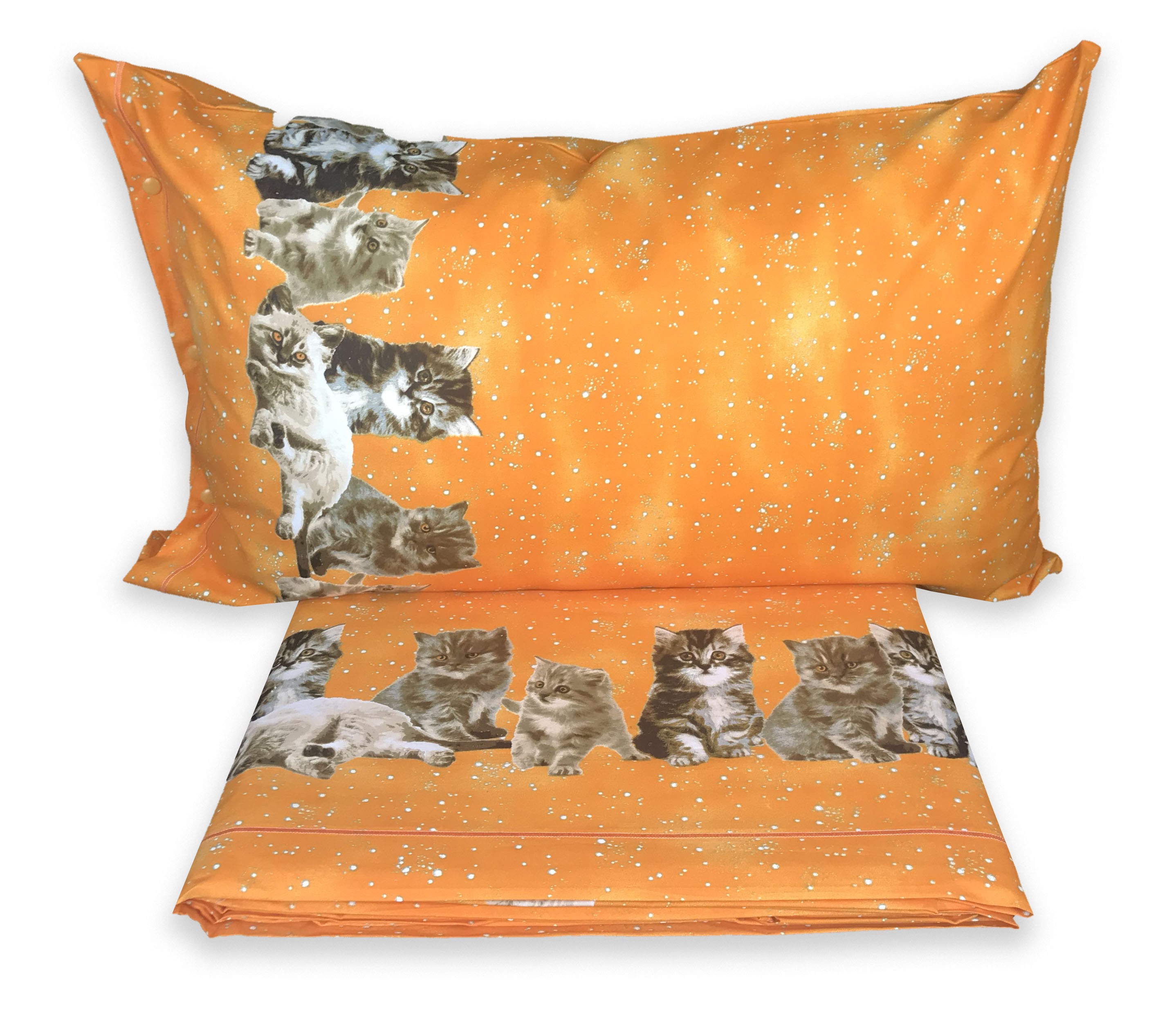 Plein De Linge De Lit En Pur Coton Inspire Par Nos Amis Les Chats Mesure 1 Place