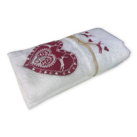 TIROLER HANDTUCHSET LOVE CREAM TYROLEAN
