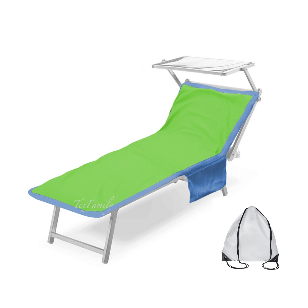 TEDDY BEACH TOWEL IN MICROFIBER SUNBED WITH POCKETS MEASURING CM. 75 X 185 GREEN TEDDY BEACH TOWEL IN MICROFIBER SUNBED WITH POCKETS MEASURING CM. 75 X 185 GREEN