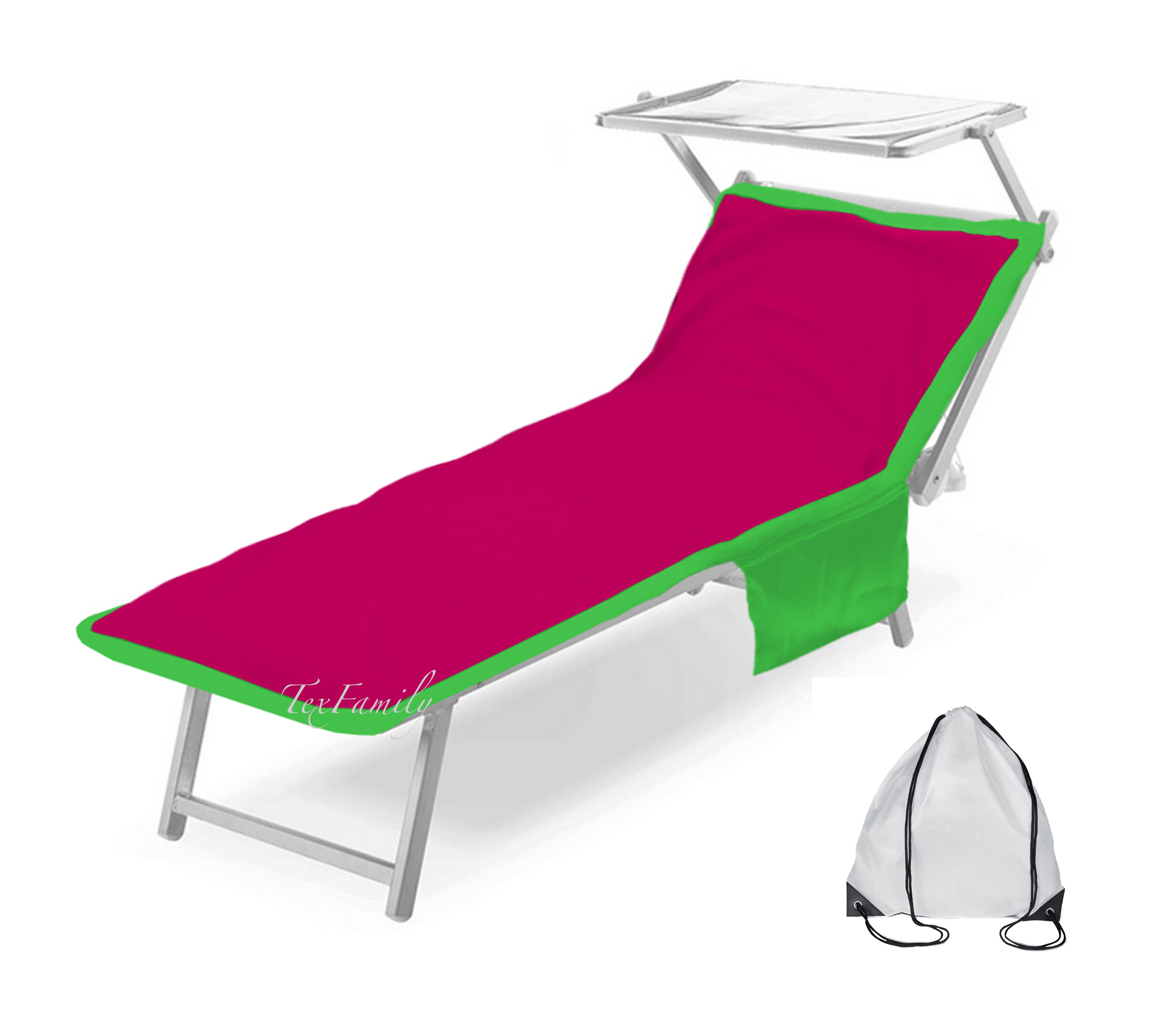 Housse De Chaise De Plage Serviette De Transat Plage En Microfibre Avec Poches LatéRales Pour Beach Mat Bain De Soleil Vacances Ou Housse Piscine De Chaise Longue De Jardin (73 X 210