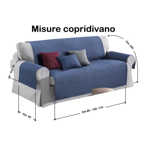 BL SOFA COVER BUBBLES BLUE SOFA PROTECTOR WITH MASSAGING EFFECT NO IRON