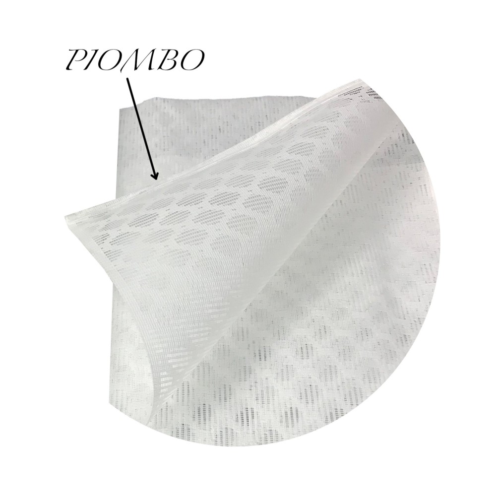 RED DE CORTINA Mosquitera para exterior en forma de diamante emplomada cm de ancho. 200 BLANCO