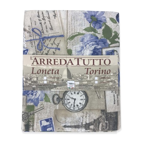FUNDA DE TOALLA GRAN BUFANDA COLCHA FUNDA DE SOFÁ TELA LONETA SHABBY BLUE