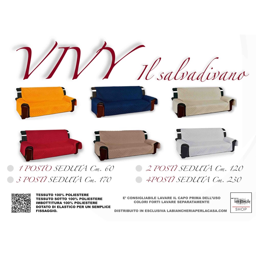 Funda de Sofá Acolchada Vivy Beige Crudo - Protector de Sofá con Reposabrazos - Poliéster Lavable, Antideslizante