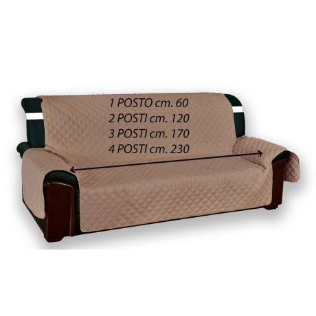 TAUBENGRAUER SOFABEZUG SOFA SAVER VIVY GESTEPPTE GLATTE OBERSEITE TAUBENGRAU