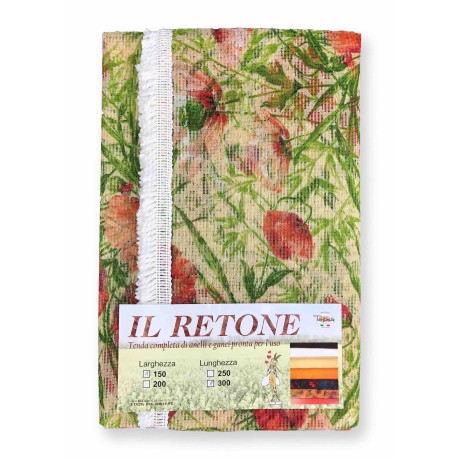 MOSKITONETZ FÜR DEN AUSSENBEREICH MARKISE GARTEN RETONE BLUME BEIGE CM.150X250