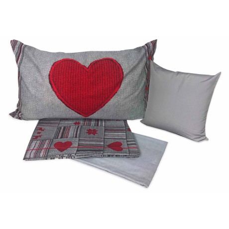 TYROLEAN KNITTED SHEET SET WITH CUSHION MGLGP FURNITURE
