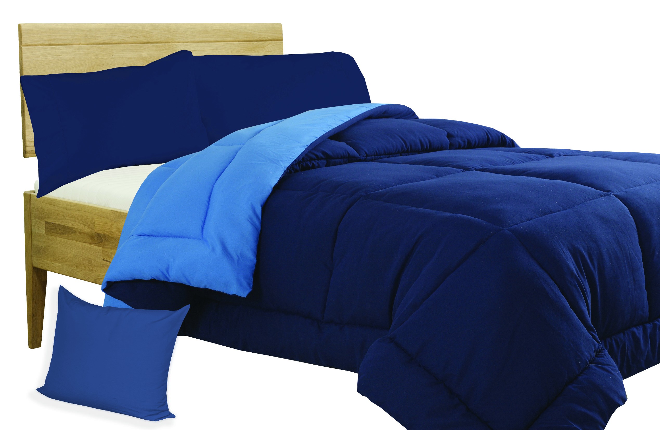 Soft microfiber and hypoallergenic polyester quilt Measure Double