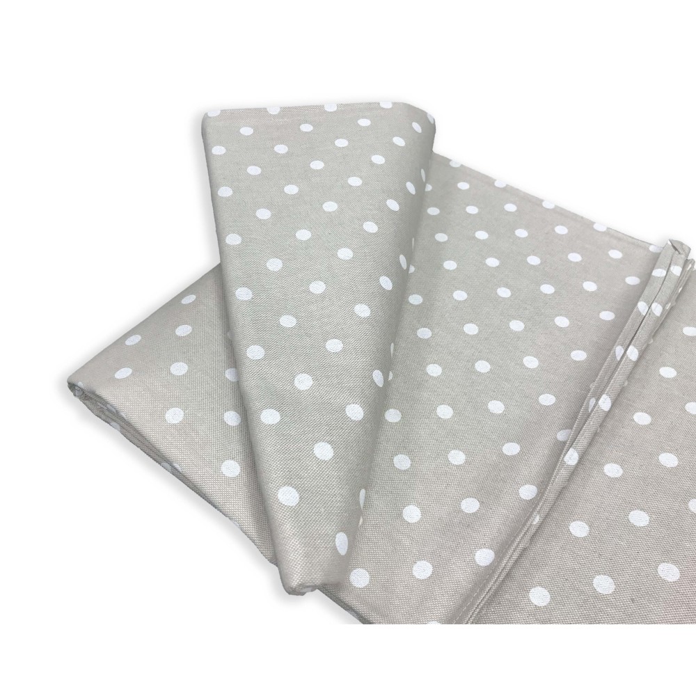 FURNISHING TOWEL Copritutto GRAN SCARF Bedspread SOFA COVER Fabric MIROS POLKA DOTS WHITE