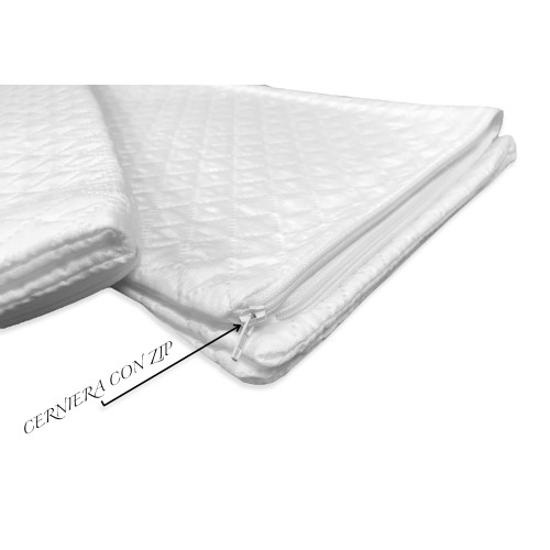PAIR OF QUILTED PILLOW COVER PILLOW COVER WITH ZIPPER