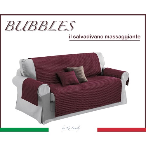 SOFA COVER BX BUBBLES BURGUNDY SOFA PROTECTOR WITH MASSAGE EFFECT NO IRON