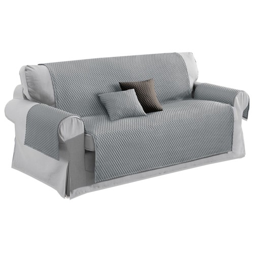 SOFA COVER GR BUBBLES LIGHT GREY SOFA PROTECTOR WITH MASSAGING EFFECT NO IRONING