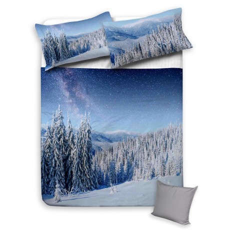 BETTBEZUG SERIE DIGITY COTTON WINTER LANDSCAPE